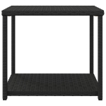 Tavolino Nero 55x45x49 cm in Polyrattan