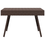 Tavolino Pieghevole Marrone 60x40x38 cm in Polyrattan