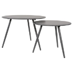 Lesli Living Tavolino Rafael 60x41 cm Grigio