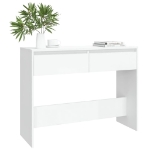 Tavolo Consolle Bianco 100x35x76,5 cm in Truciolato