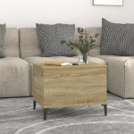 Tavolino Salotto Rovere Sonoma 60x44,5x45 cm Legno Multistrato