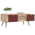 Tavolino da Salotto con Cassetti 80x40x35,5cm Legno Multistrato