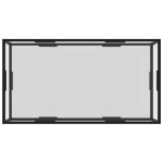 322902 Coffee Table Transparent 120x60x35 cm Tempered Glass