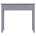 Tavolo Consolle Grigio 90x30x77 cm in Legno