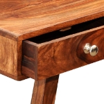 Tavolo Consolle con 3 Cassetti 76 cm Legno Massello di Sheesham