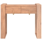 Tavolo Consolle 90x35x75 cm in Legno Massello di Teak