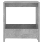 Tavolino Grigio Cemento 50x26x50 cm in Truciolato