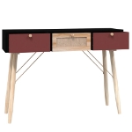 Tavolino Consolle con Cassetti 105x30x75 cm Legno Multistrato