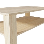 Tavolino da Salotto in Legno Multistrato 100x59x42 cm Rovere