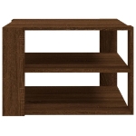 Tavolino da Salotto Rovere Marrone 60x60x40cm Legno Multistrato