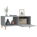 Tavolino Salotto Grigio Sonoma 89,5x50x40 cm Legno Multistrato