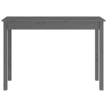 Tavolo Consolle Grigio 110x40x75 cm in Legno Massello di Pino