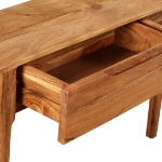 Tavolo Consolle in Legno Massello 118x30x80 cm