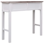 Tavolo Consolle Marrone 90x30x77 cm in Legno