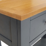 Tavolo Consolle 83x30x73 cm in Legno Massello di Rovere