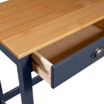 Consolle Hill con 2 Cassetti Grigia 110x45x74 cm Legno Pino