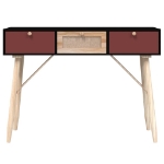 Tavolino Consolle con Cassetti 105x30x75 cm Legno Multistrato