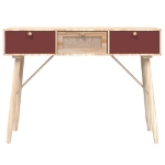 Tavolino Consolle con Cassetti 105x30x75 cm Legno Multistrato