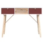 Tavolino Consolle con Cassetti 105x30x75 cm Legno Multistrato