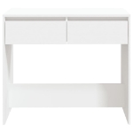 Tavolo Consolle Bianco 89x41x76,5 cm in Acciaio