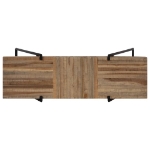 Tavolo Consolle in Legno di Teak Rigenerato 120x35x81 cm