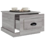 Tavolino da Salotto Grigio Sonoma 50x50x35 cm Legno Multistrato