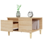 Tavolino Salotto Rovere Sonoma 55x55x36,5 cm Legno Multistrato