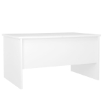 Tavolino da Salotto Bianco 80x50x42,5 cm in Legno Multistrato