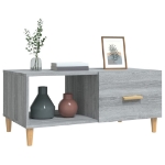 Tavolino Salotto Grigio Sonoma 89,5x50x40 cm Legno Multistrato