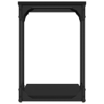 Tavolino Nero 50x35x52 cm in Legno Multistrato