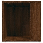 Tavolino Salotto Rovere Marrone 33x33x34,5 cm Legno Multistrato