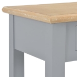 Tavolo Consolle Grigio 110x35x80 cm in Legno