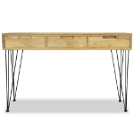 Tavolo Consolle 120x35x76 cm in Legno Massello di Teak