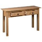 Tavolo Consolle 110x40x72 cm Legno Massello Pino Panama Range