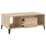 Tavolino Salotto Rovere Sonoma 90x50x36,5 cm Legno Multistrato