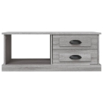 Tavolino da Salotto Grigio Sonoma 90x50x35 cm Legno Multistrato