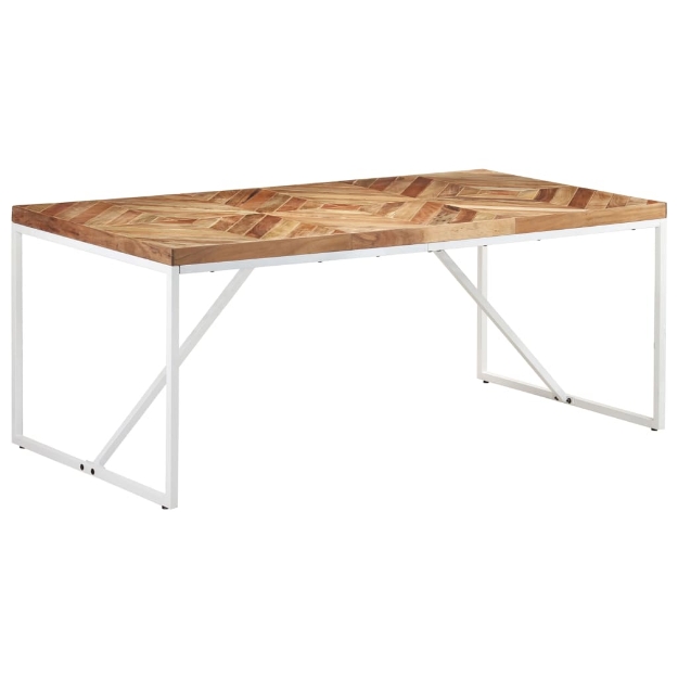 Tavolo da Pranzo 180x90x76 cm Legno Massello di Acacia e Mango