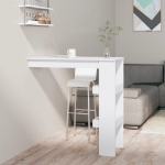 Bancone da Muro Bianco 102x45x103,5 cm in Legno Compensato