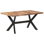 Tavolo da Pranzo 160x80x75 cm Legno Massello con Finitura Miele