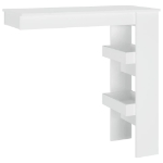 Bancone da Muro Bianco 102x45x103,5 cm in Legno Compensato