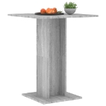 Tavolo da Bistrot Grigio Sonoma 60x60x75 cm Legno Multistrato