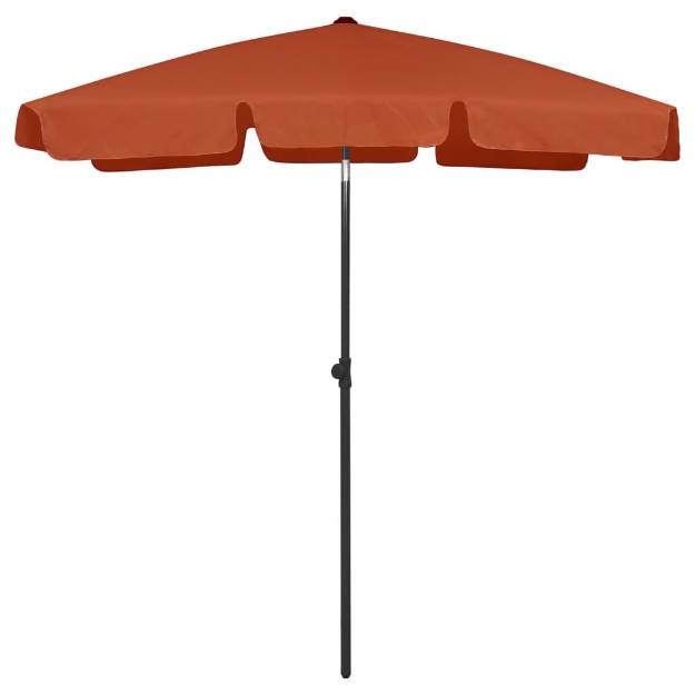 Ombrellone da Spiaggia Terracotta 180x120 cm