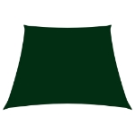 Parasole a Vela in Tela Oxford a Trapezio 2/4x3 m Verde Scuro