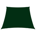 Parasole a Vela in Tela Oxford a Trapezio 3/5x4 m Verde Scuro