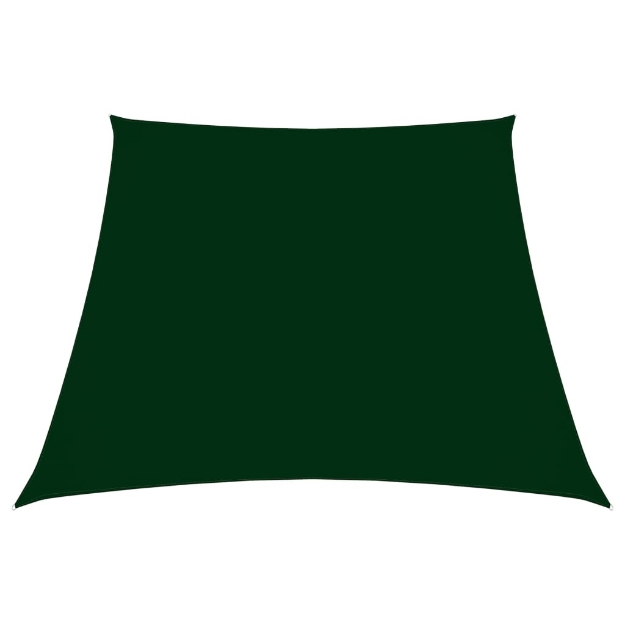 Parasole a Vela in Tela Oxford a Trapezio 3/5x4 m Verde Scuro