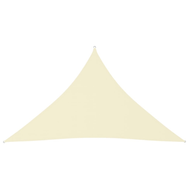 Parasole a Vela Oxford Triangolare 2,5x2,5x3,5 m Crema