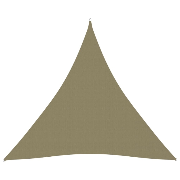 Parasole a Vela Oxford Triangolare 4,5x4,5x4,5 m Beige