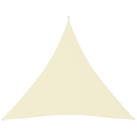 Parasole a Vela Oxford Triangolare 4,5x4,5x4,5 m Crema