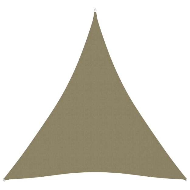 Parasole a Vela Oxford Triangolare 5x6x6 m Beige