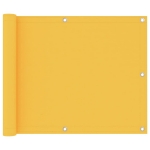 Paravento da Balcone Giallo 75x500 cm in Tessuto Oxford